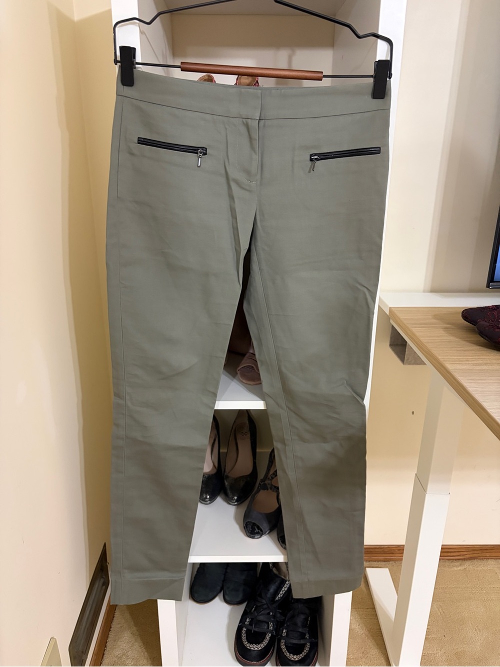 Club Monaco Olive Slim Zip-Pocket dress Pants|size 2